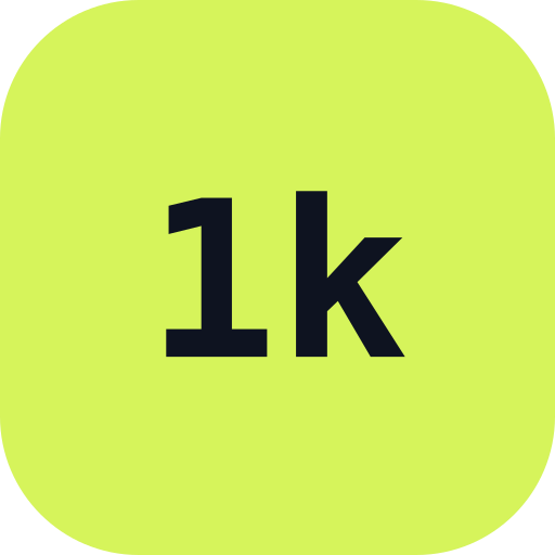 First 1,000 Users logo