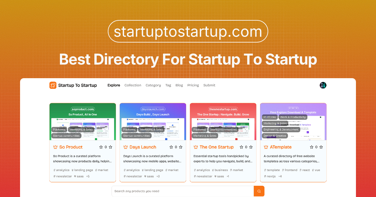 Startup To Startup
