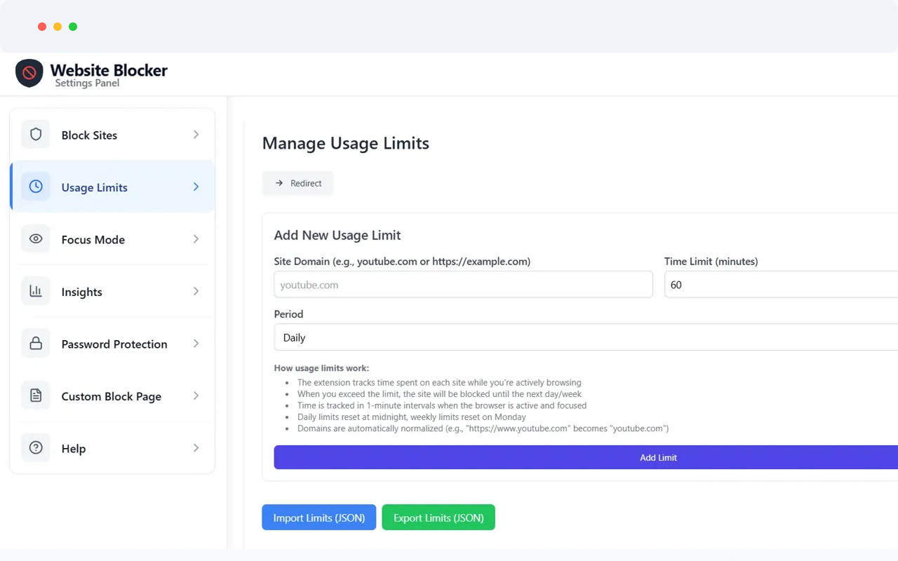Website Blocker - Block Sites, Focus Timer