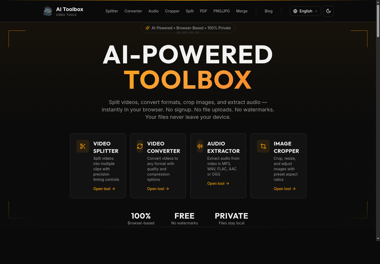 AI Toolbox Video Splitter