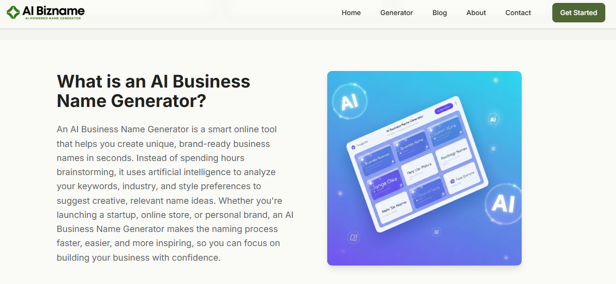 AI Business Name Generator