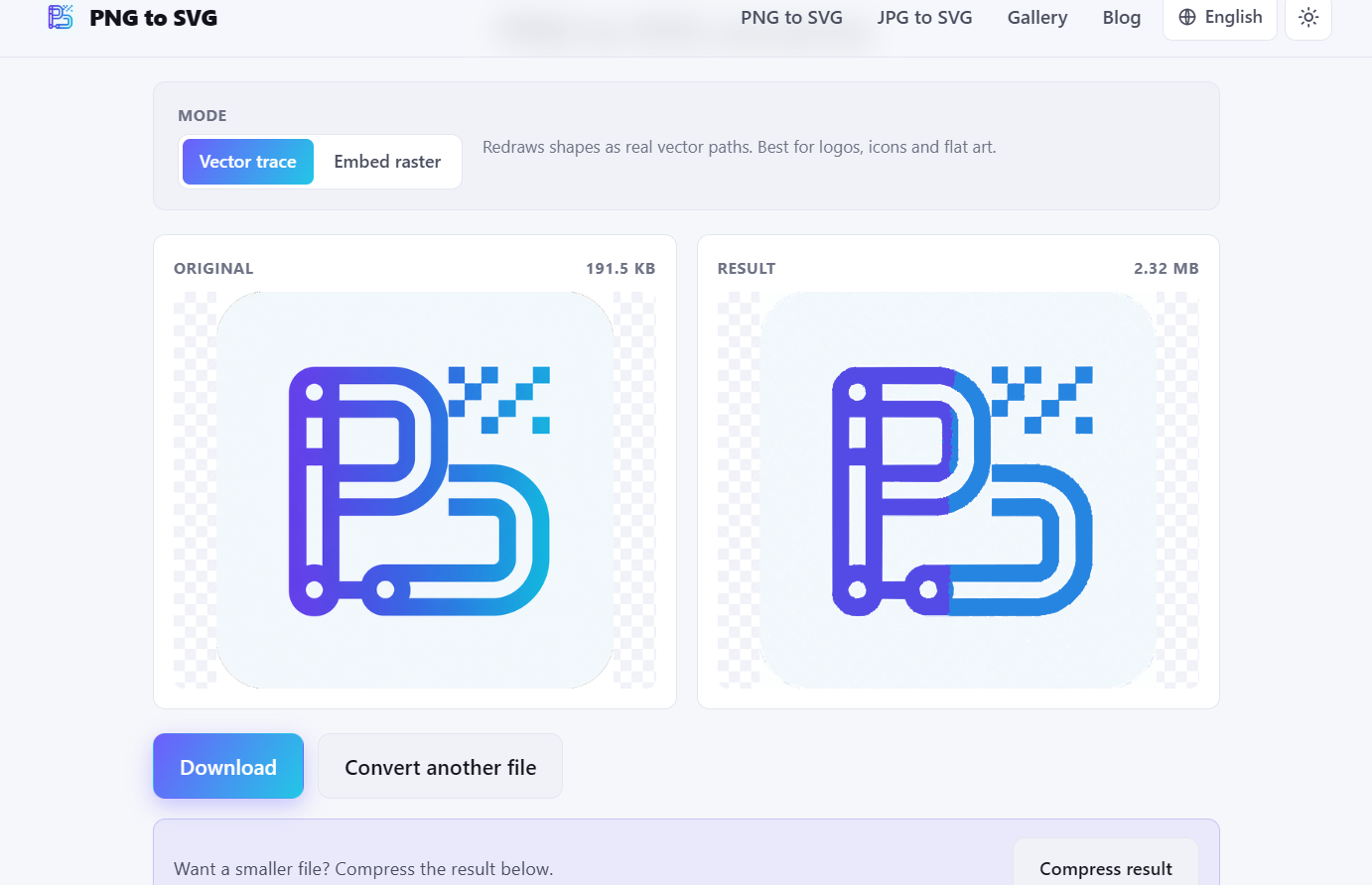 PNG to SVG