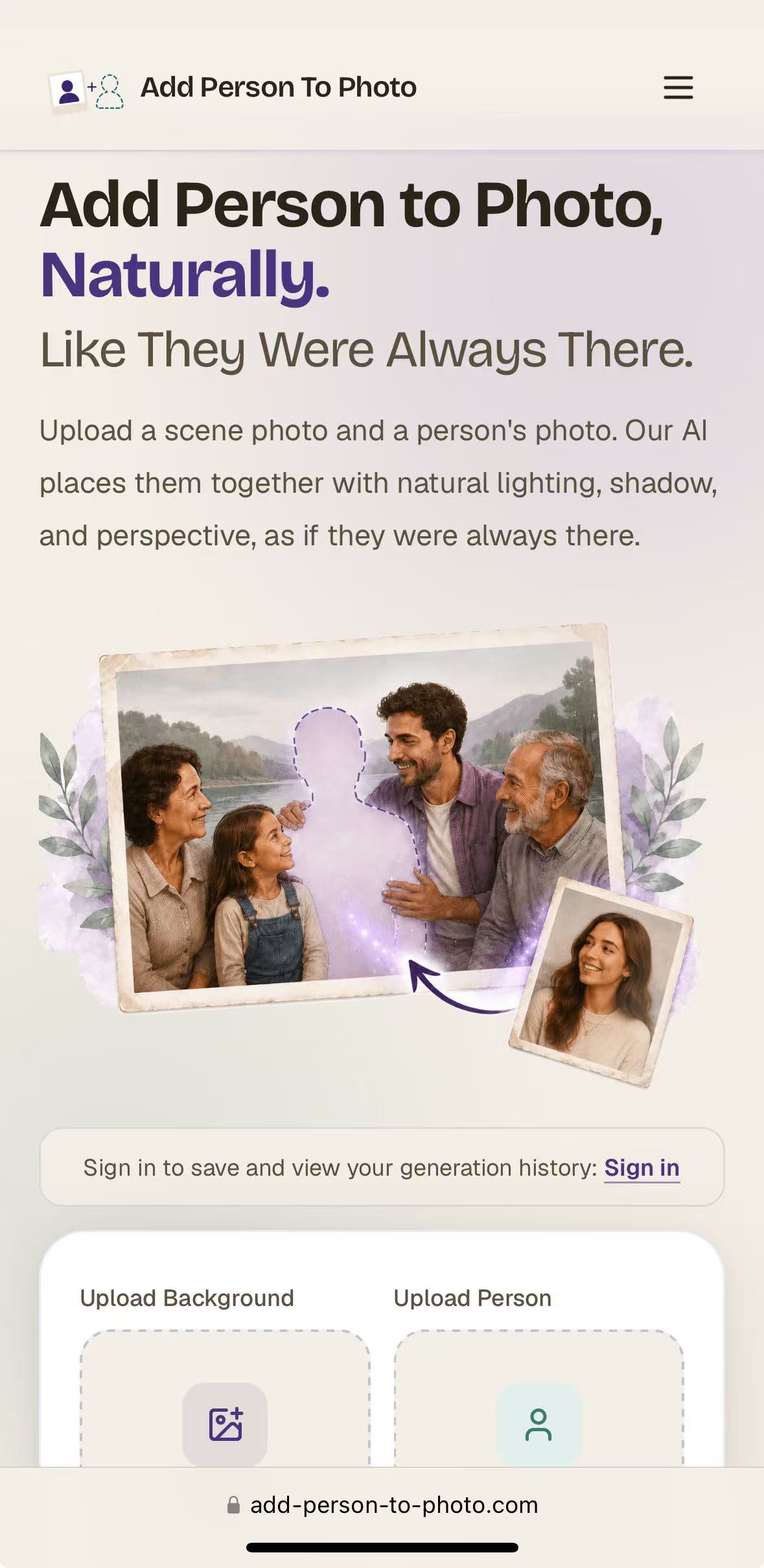 Add Person To Photo