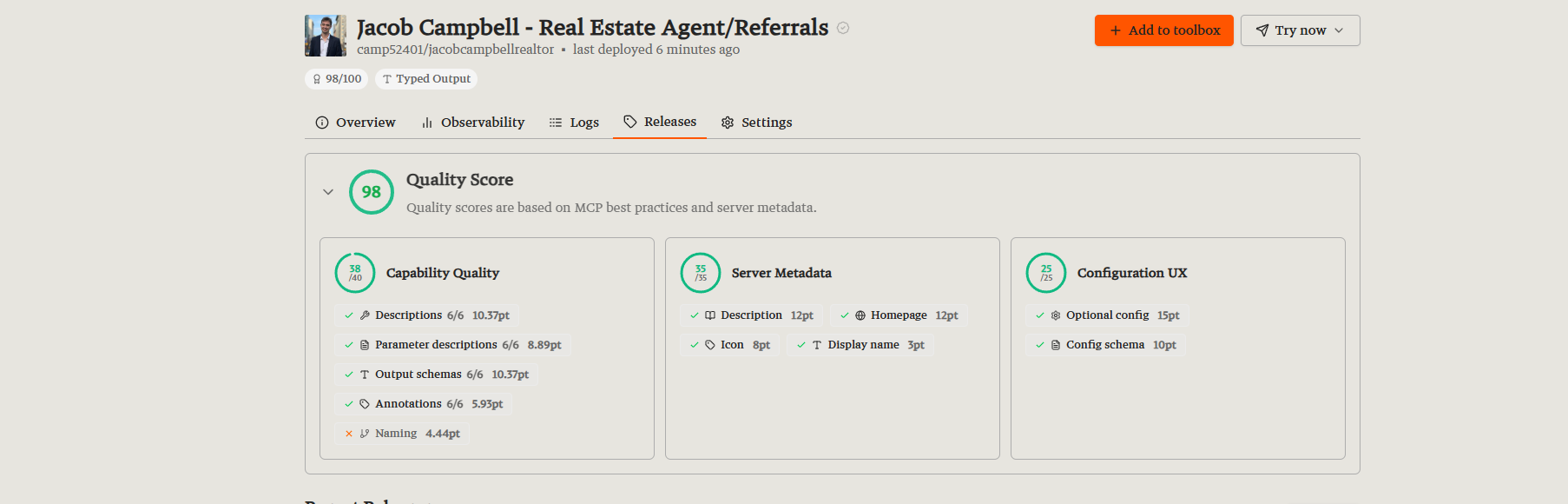 BuiltToWinWeb AI Agent Readiness