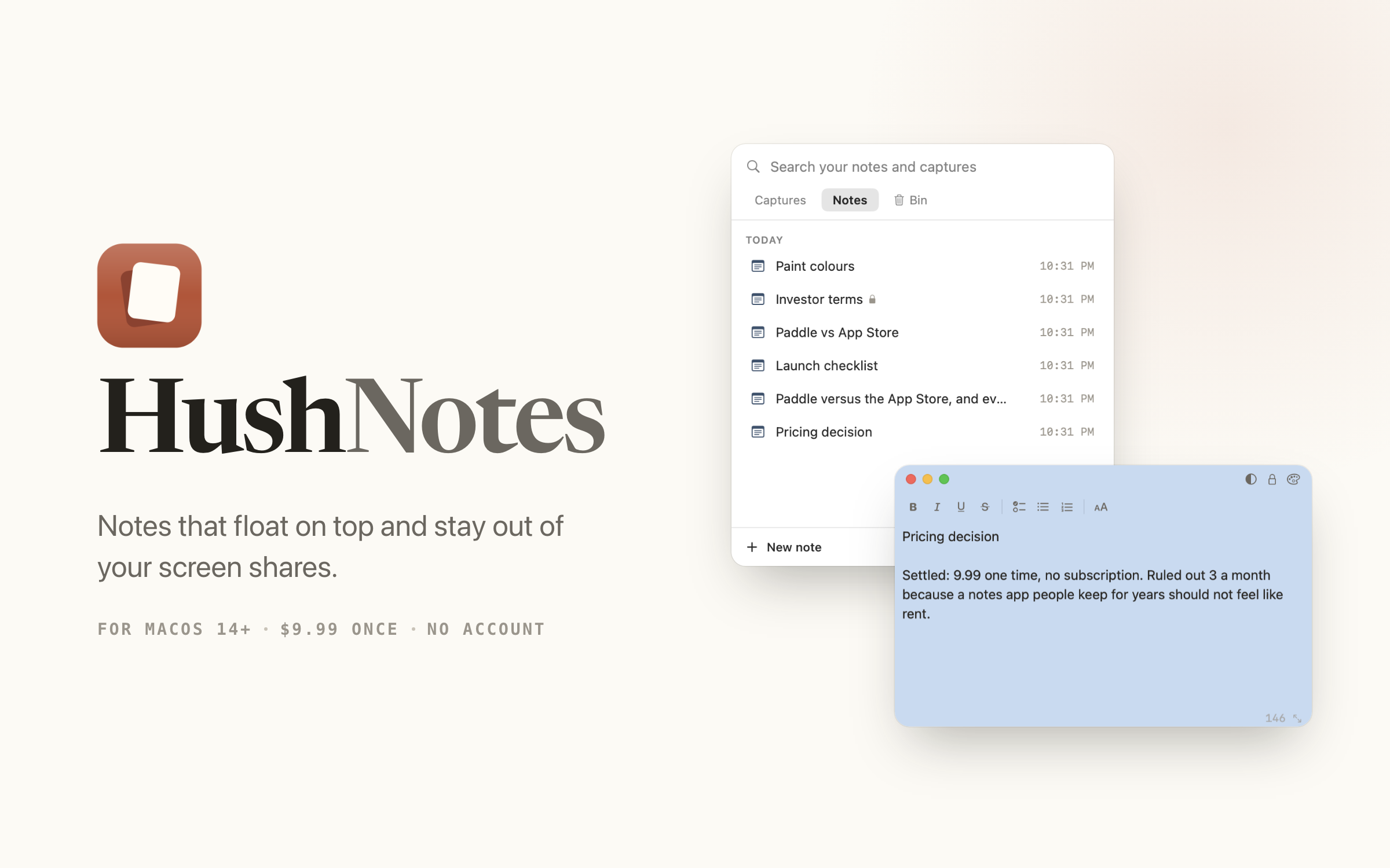 HushNotes