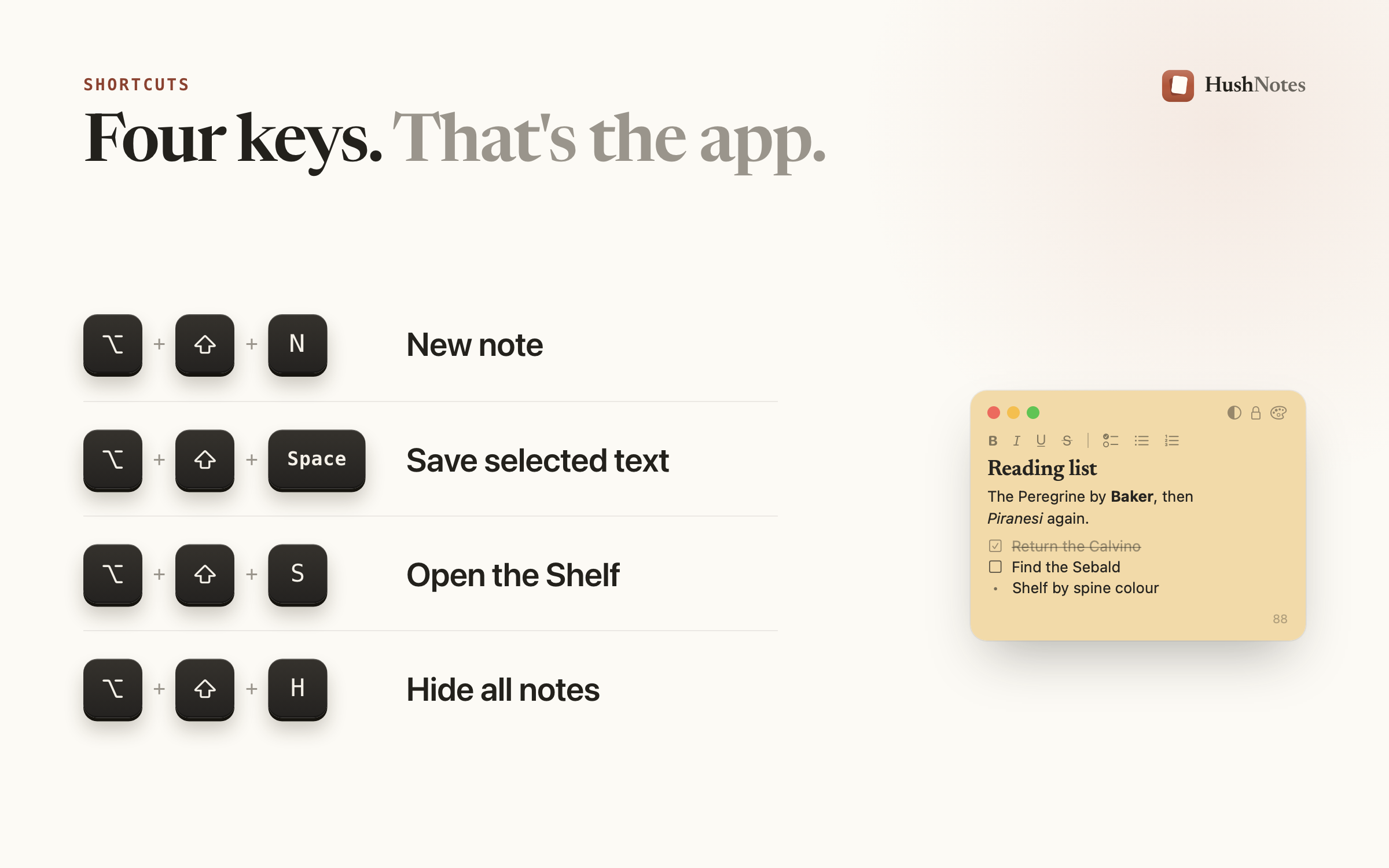 HushNotes