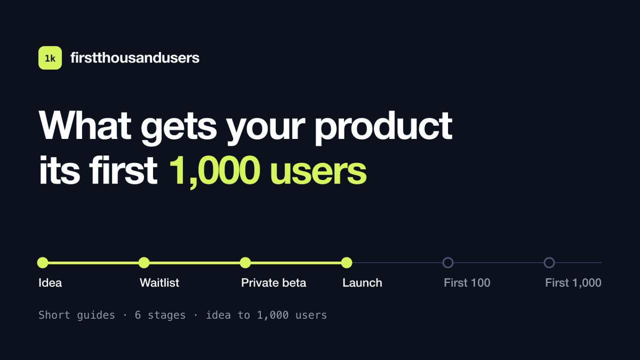 First 1,000 Users
