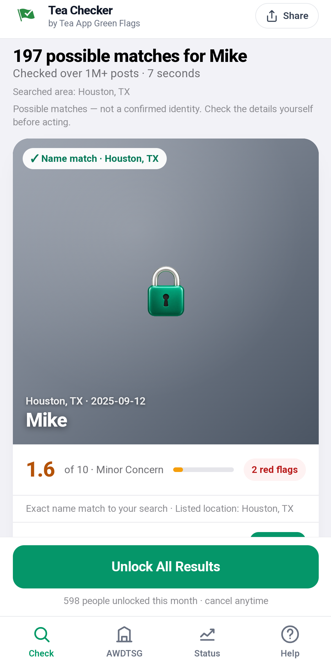 Tea App Green Flags — Tea App Checker