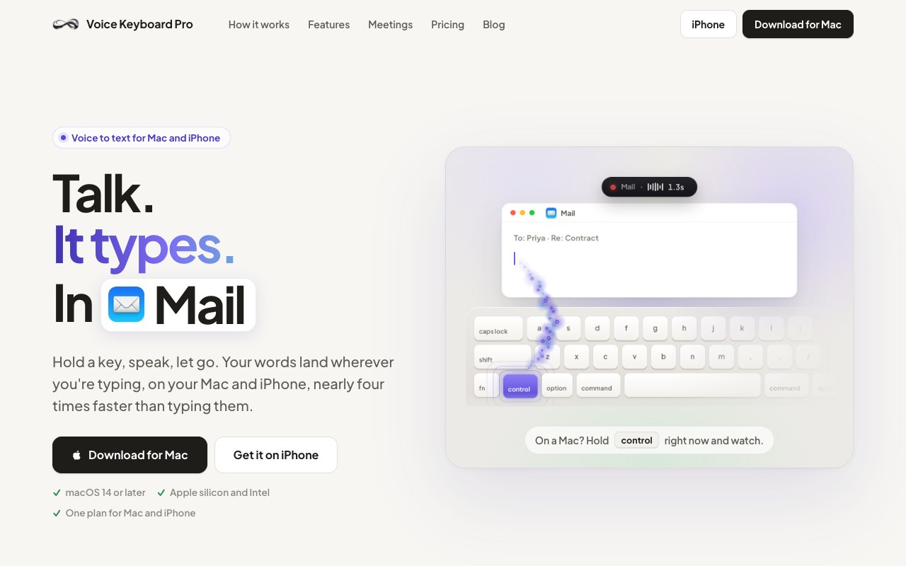 Voice Keyboard Pro