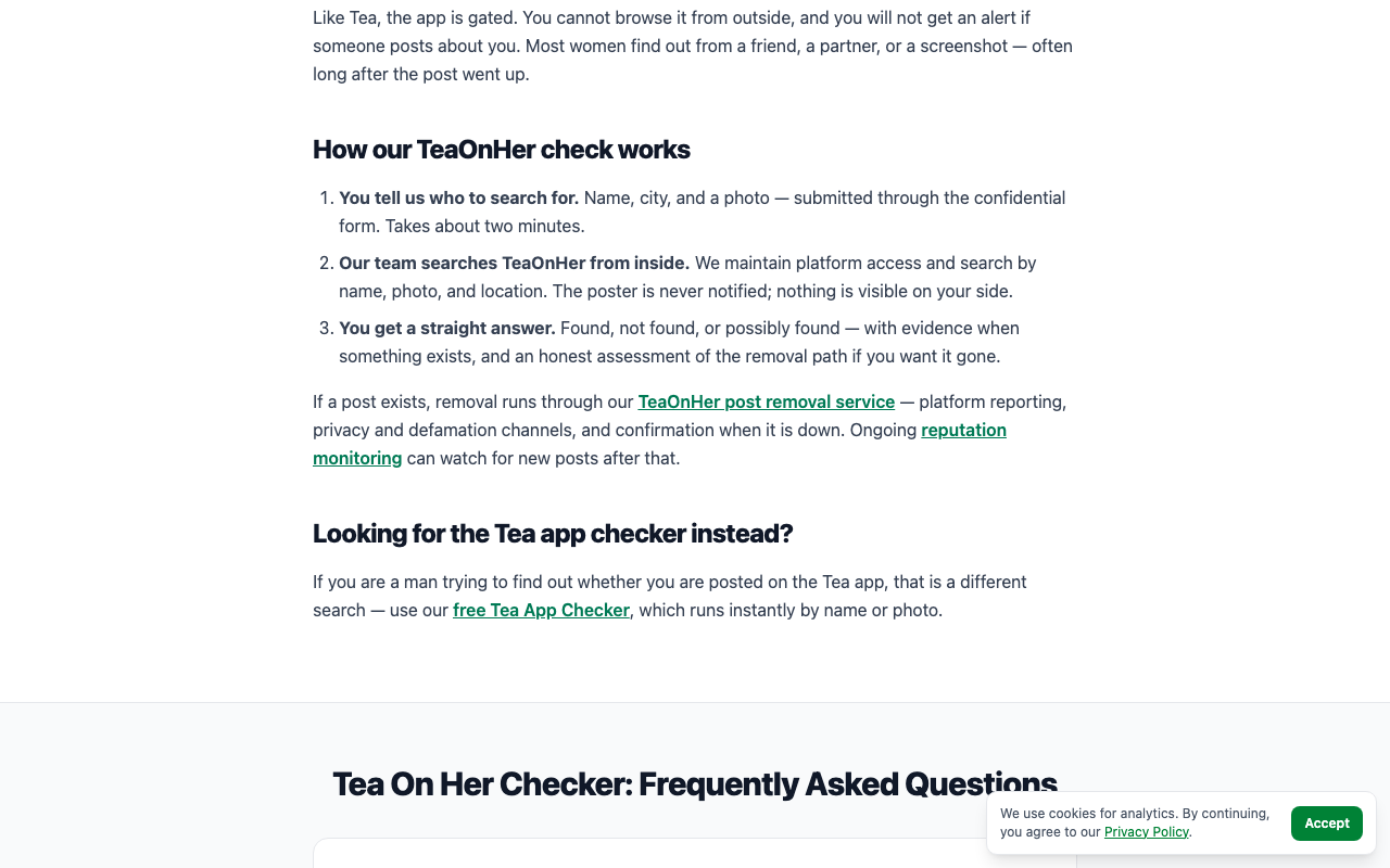 Tea On Her Checker